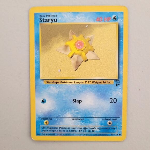 Classic Base Set 2 Staryu 95/130 Uncommon Pokemon Card - Picture 1 of 2